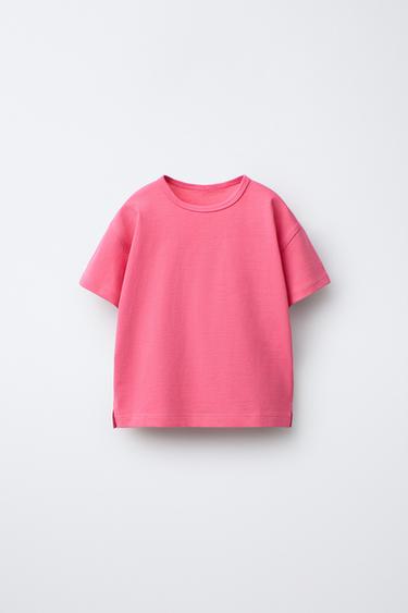 PLAIN T-SHIRT - Red / Coral by Zara