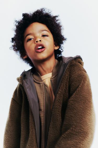 WATER-REPELLENT REVERSIBLE LOGO JACKET - Brown by Zara