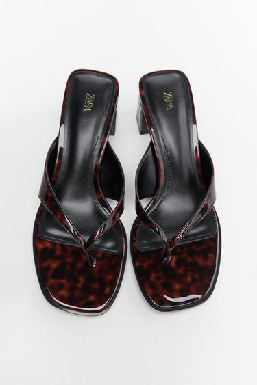 TORTOISESHELL SANDALS - Multicoloured by Zara