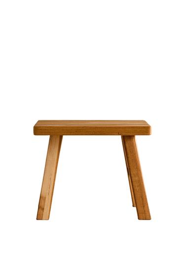 SMALL WOODEN STOOL - Multicoloured by Zara