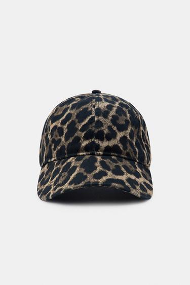 ANIMAL PRINT TWILL CAP - Leopard by Zara