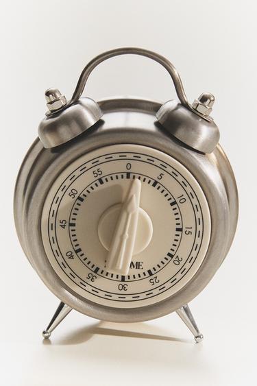 TIMER WITH LEGS AND HANDLE - Steel by Zara
