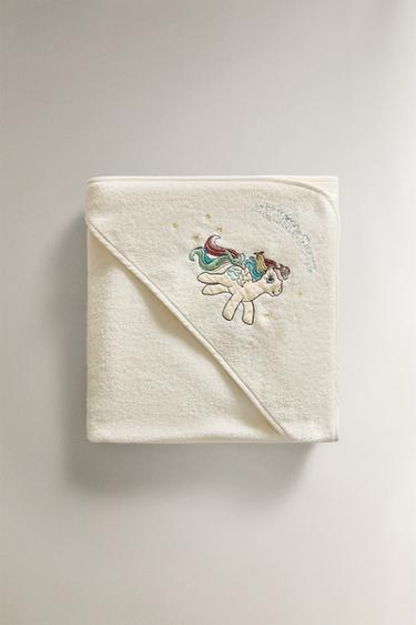 MY LITTLE PONY© TERRY HOODED BATH TOWEL - Cream by Zara