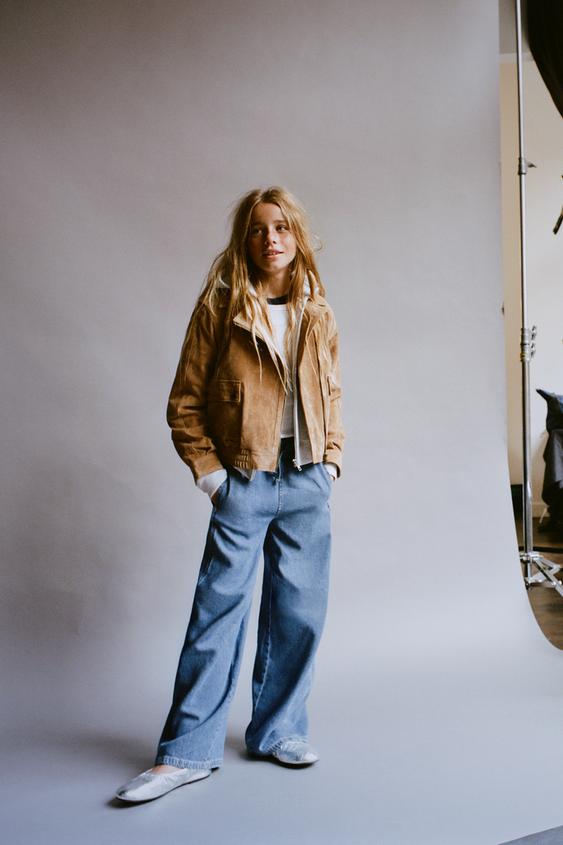 WIDE-LEG JEANS WITH DRAWSTRINGS - Blue by Zara - Image 0