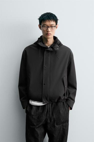 WATER-REPELLENT TECHNICAL JACKET - Black by Zara