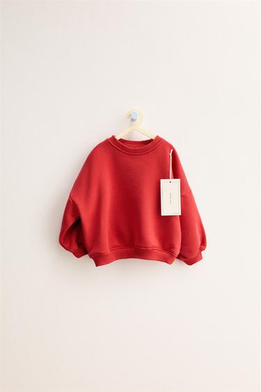 ZARA TIMELESS - PLAIN SWEATSHIRT - Red by Zara