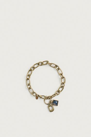 METAL CHARM BRACELET - Multicoloured by Zara