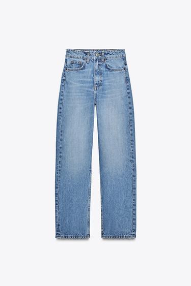 TRF MOM FIT HIGH-WAIST JEANS - Blue by Zara