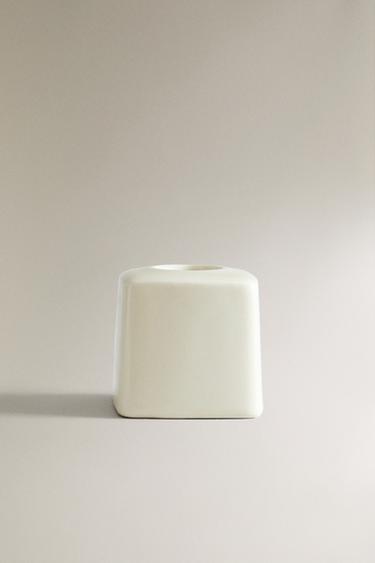 CERAMIC TOOTHBRUSH HOLDER - Ivory by Zara - Image 0