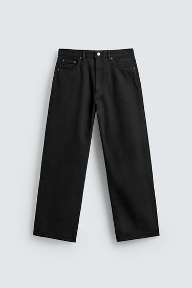LOOSE FIT JEANS - Black by Zara