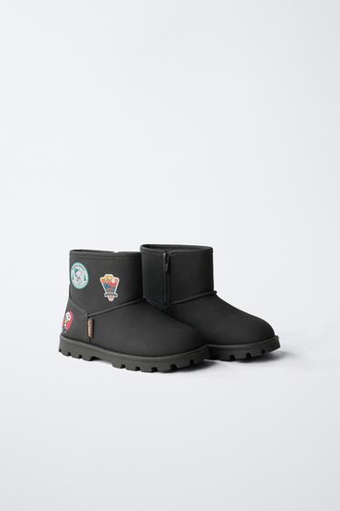 SNOOPY PEANUTS™ BOOTS - Black by Zara