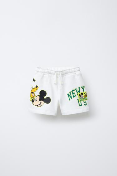 MICKEY MOUSE © DISNEY PRINT BERMUDA SHORTS - Ecru by Zara - Image 0