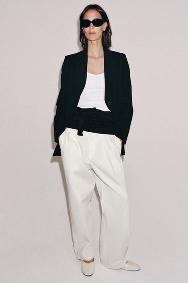 ZW COLLECTION LIMITED EDITION SLIM FIT WOOL BLEND BLAZER - Black by Zara