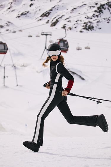 JUMPSUIT WATER RESISTANT AND WIND PROTECTION RECCO® TECHNOLOGY SKI COLLECTION - Black / White by Zara - Image 0