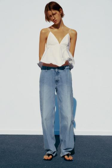 SHAPED BOW STRAPPY TOP - White by Zara - Image 0