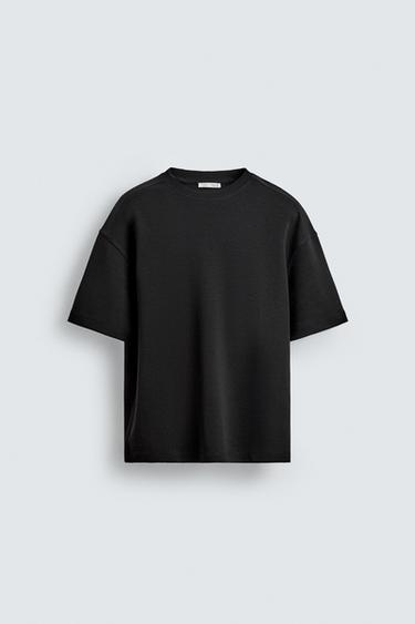 RELAXED FIT INTERLOCK SWEATSHIRT - Black by Zara