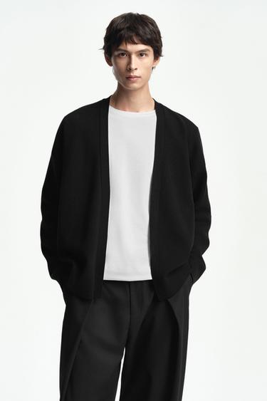 OPEN CARDIGAN - Black by Zara