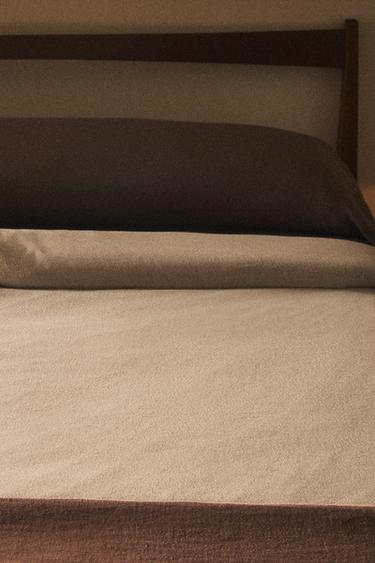 FLANNEL DUVET COVER - Sand by Zara