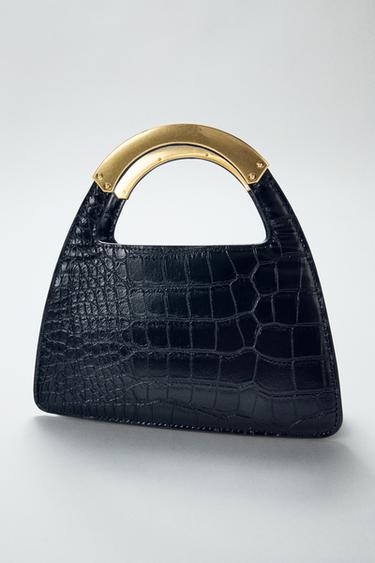 CITY BAG WITH METAL HANDLE - Black by Zara