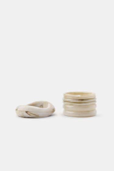 PACK OF RIGID BRACELETS - Ecru by Zara