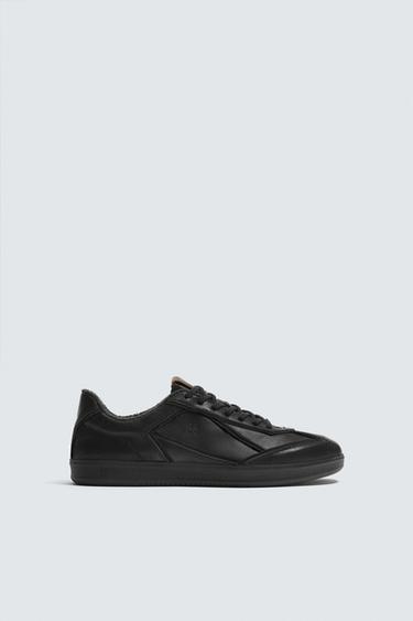 SR_A LEATHER TRAINERS - Black by Zara