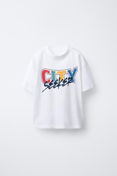VARSITY T-SHIRT - White by Zara