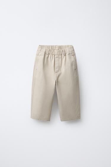 BAGGY TROUSERS - Light beige by Zara