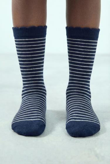 3-PACK OF STRIPED AND HEART SOCKS - Red by Zara