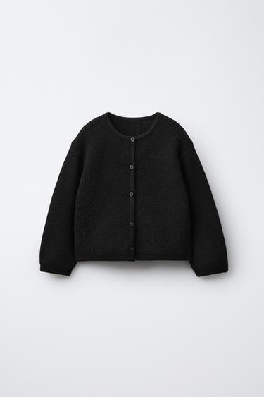 BASIC KNIT CARDIGAN - Black by Zara