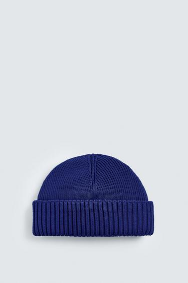 SHORT KNIT BEANIE - Bluish by Zara - Image 0