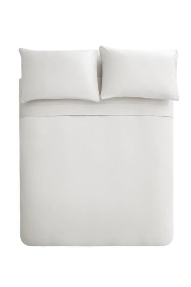 SATEEN DUVET COVER (500 THREAD COUNT) - White by Zara