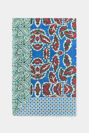 TILE PRINT SCARF - Blue by Zara