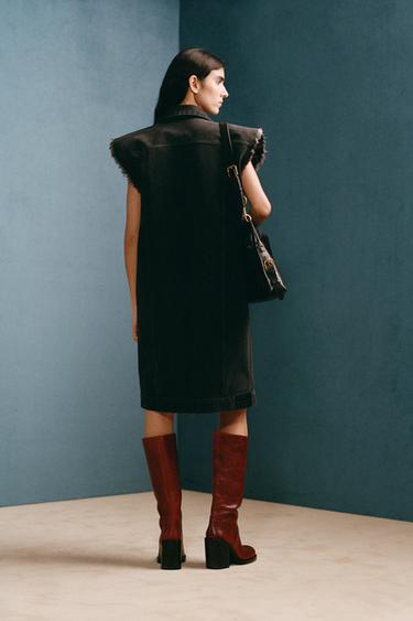 LEATHER KNEE-HIGH BOOTS WILLY CHAVARRIA X ZARA - Brown by Zara