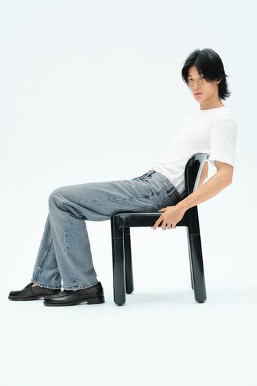 STRAIGHT-LEG JEANS - Blue by Zara