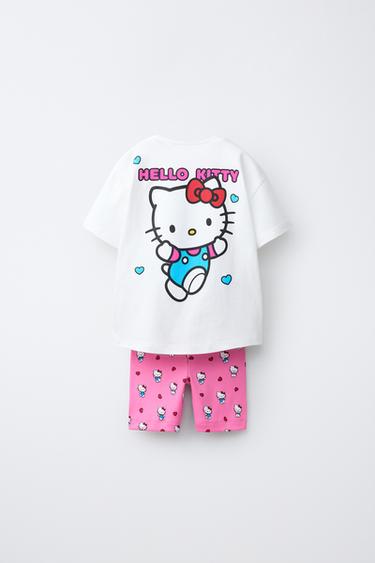 HELLO KITTY © SANRIO CYCLING T-SHIRT AND LEGGINGS SET - Fuchsia by Zara