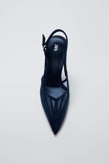 COMBINED HIGH-HEEL SHOES - Blue by Zara