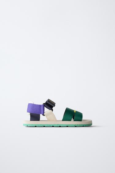 COLOUR TECHNICAL SANDALS - Green by Zara