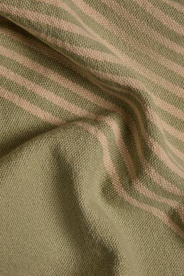 MULTIPURPOSE STRIPED THROW - Light green by Zara