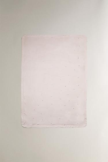 CHILDREN'S HEART PRINT BLANKET - Pink by Zara - Image 0