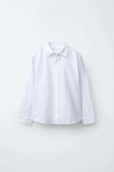 BASIC OXFORD SHIRT - White by Zara - Image 0