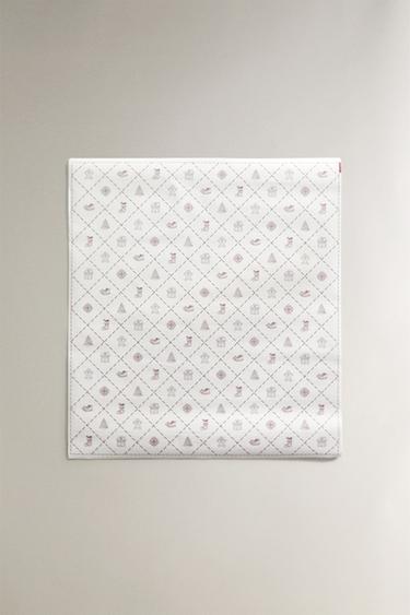 CHRISTMAS FIGURE OVEN PAPER - White by Zara