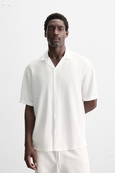 RELAXED FIT FLOWING SHIRT - White by Zara