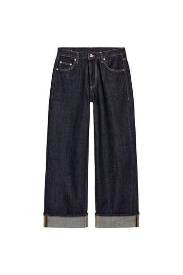 ZW COLLECTION BAGGY MID-WAIST JEANS - Blue by Zara