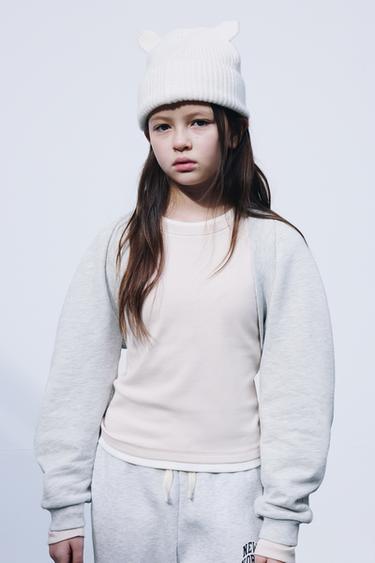 DOUBLE T-SHIRT WITH MODAL - Ecru by Zara