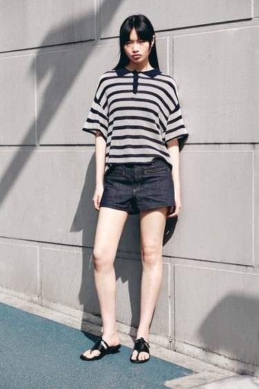 ZW COLLECTION MINI SHORTS - Blue by Zara