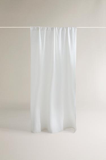 HIGH OPACITY COTTON AND LINEN CURTAIN - Oyster-white by Zara - Image 0