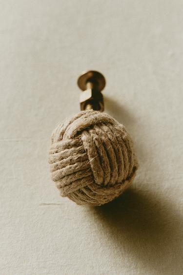 PACK OF KNOTTED DOOR KNOBS (PACK OF 2) - Light beige by Zara