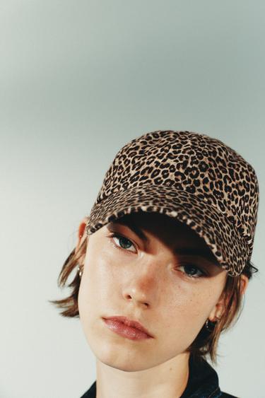 ANIMAL PRINT TWILL CAP - Leopard by Zara - Image 0