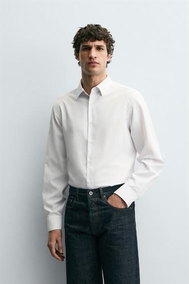 STRETCH SHIRT - White by Zara