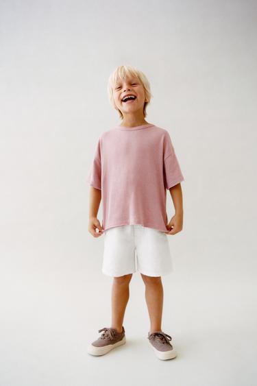 STANDARD LINEN BLEND BERMUDA SHORTS - White by Zara